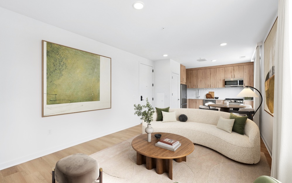 A35D - 1 bedroom floorplan layout with 1 bathroom (Floor 3)