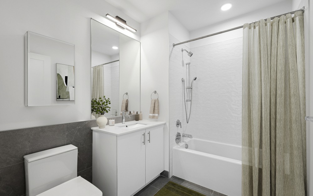 A31 - 1 bedroom floorplan layout with 1 bathroom (Floor 6)