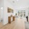 Expansive living and kitchen area