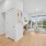 Open floor plan with expansive living area and kitchen